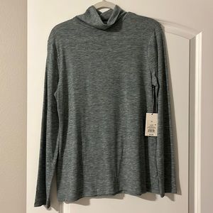NWT A New Day Heathered Teal Long Sleeve Turtleneck